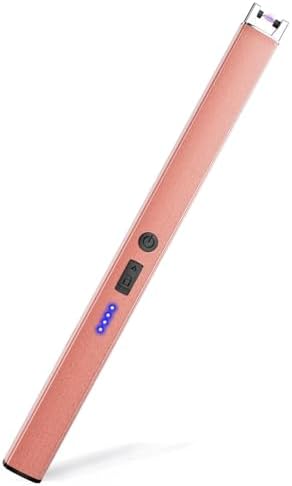 AJIJING Windproof Electric Lighter with Safety Lock and LED Display