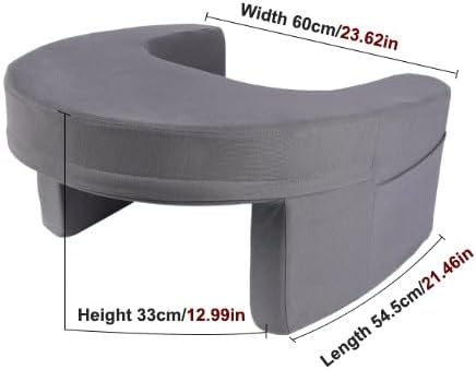 Ergonomic Reading Pillow for Bed Arm Rest and Lap Work