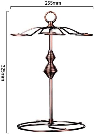 BOCbco 6-Hook Bronze Wrought Iron Wine Rack