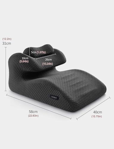 Ergonomic Face Down Pillow with Removable Cover