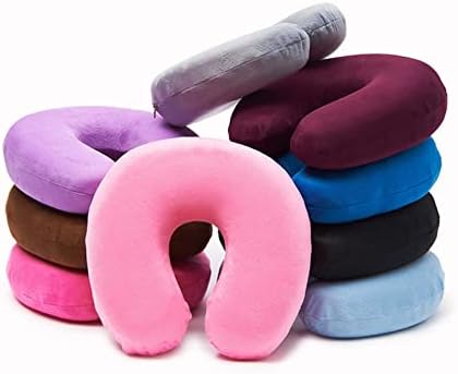 FINPAN Bed Pillow Soft U Shaped Memory Foam Travel Neck Support