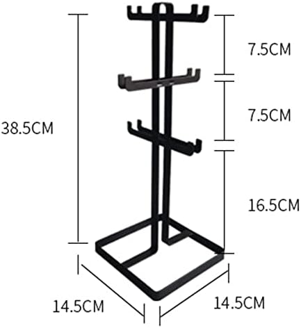 ALDEPO 6-Bottle Wine Rack with Goblet Holder
