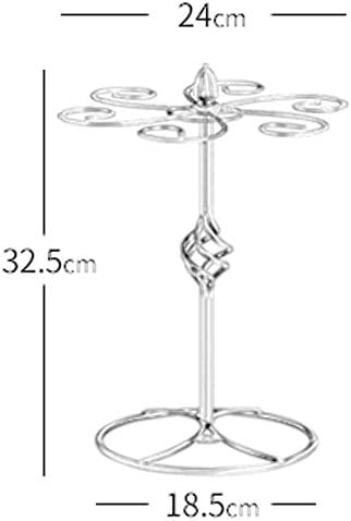 BOCbco Bronze Spiral Wine Glass Rack with 6 Hooks