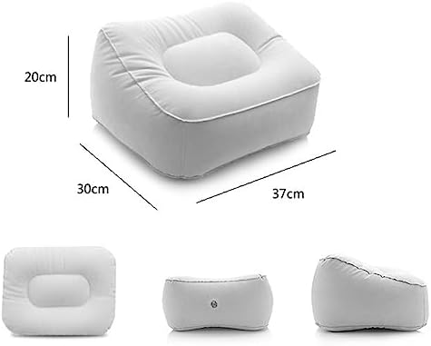Coldchill Inflatable Travel Foot Rest Pillow - Gray 1PCS
