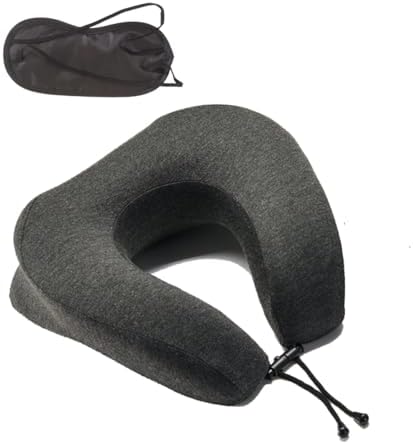 Azmaish Face Down Pillow with Eye Mask for Travel and Sleep