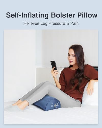 Luxtude Inflatable Leg Pillow for Back Side Sleep