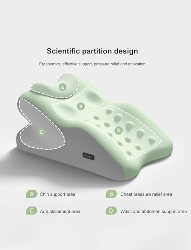 Prone Pillow with Removable Cover and Slow Rebound Foam