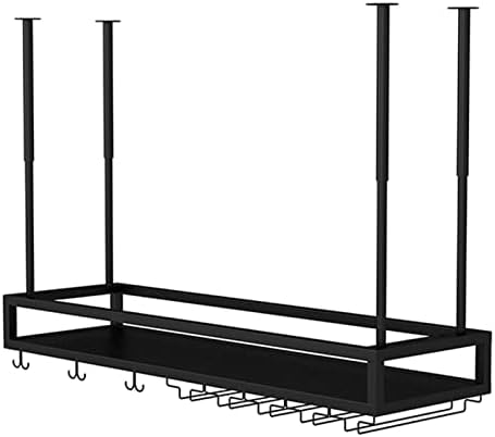 Suuim Adjustable Wine Glass Holder with Ceiling Mount
