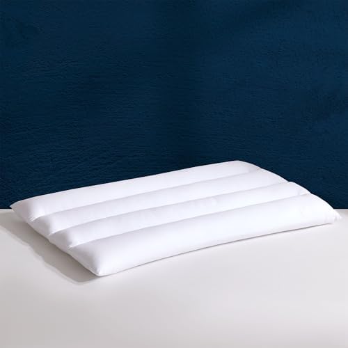 SLEEP ZONE Ultra Thin Pillow for Back and Stomach Sleepers