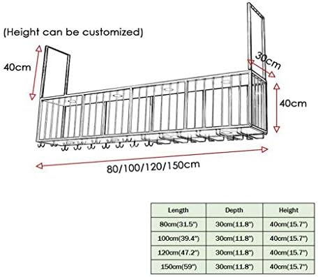 Wall-Mounted Wine Rack with LED Light