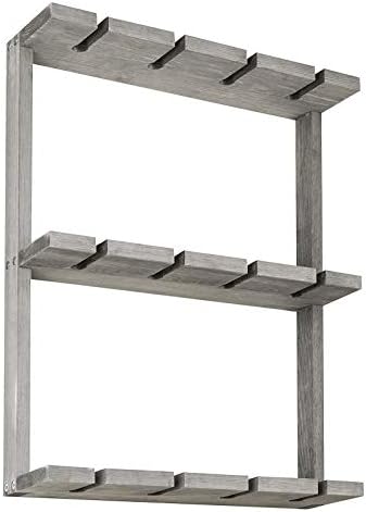 Wall-Mounted Wine Racks Wooden Design for Home and Restaurant