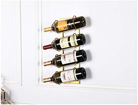 BOCbco Wall-Mounted Iron Wine Racks for Double Bottles