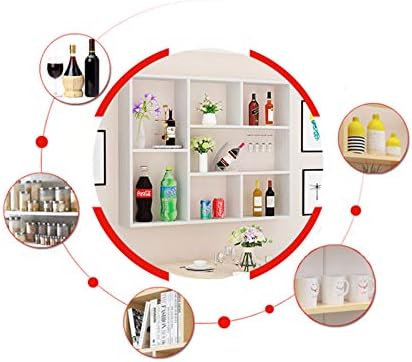 BOCbco Wall-Mounted Wine Rack 18 Bottles Teak Wood