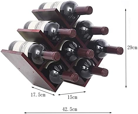 ALDEPO Freestanding Wine Rack Holds 8 Bottles