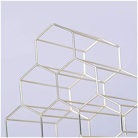 ALDEPO Iron Wire Hexagon Wine Rack Freestanding