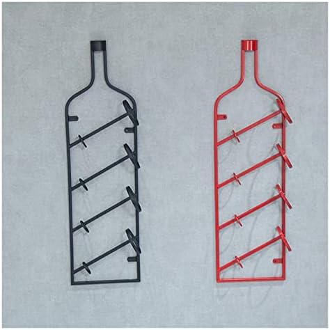 ALDEPO Wall-Mounted Wine Rack 4 Bottles Metal