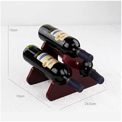 ALDEPO Wood Wine Rack 6 Bottles Christmas Reindeer Style