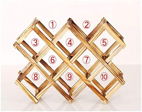 ALDEPO Wall-Mounted Wine Rack with Buckle and Solid Wood Design