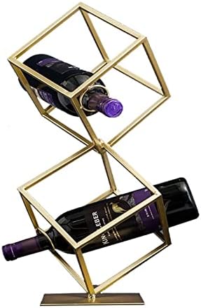 ALDEPO Rose Gold Wine Rack for 2 Bottles