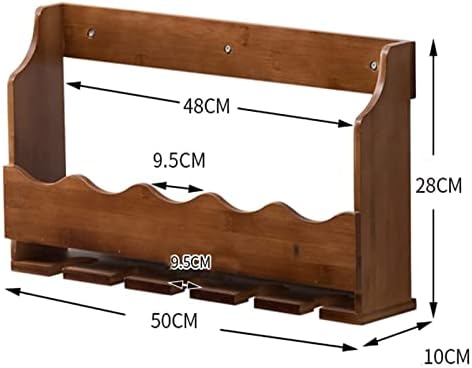 ALDEPO Wall-Mounted Wine Rack with Glasses Holder