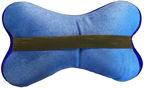 Squishy Deluxe Bone Shaped Lumbar Pillow 12x9 Inches Grey