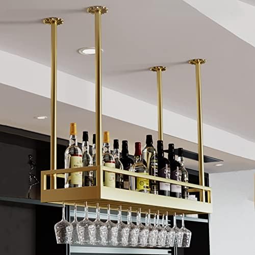Suuim Wine Glass Holder Ceiling Hanging Rack