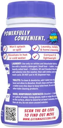 AMAZE Ultra Concentrated Bleach Tablets 6 Bottles Lavender Scent 1