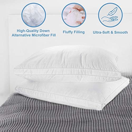 Maxi Mastertex Cooling Bed Pillows 2-Pack with Cotton Protectors