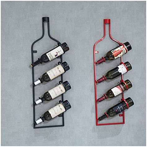 ALDEPO Wall-Mounted Wine Rack 4 Bottles Metal