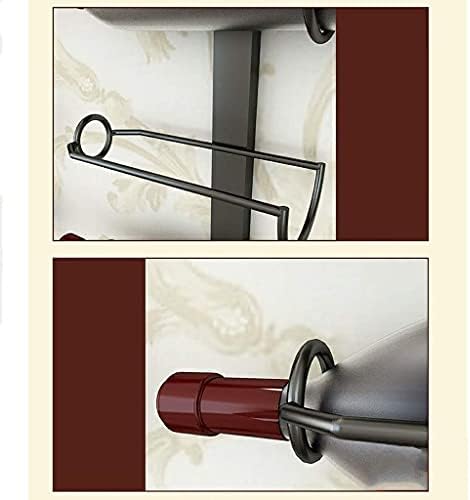 GAXQFEI Wall-Mounted Wine Rack Wrought Iron