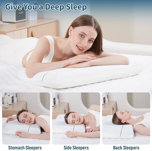 Otpermen Ergonomic Neck Pillow for Pain Relief and Sleep Support