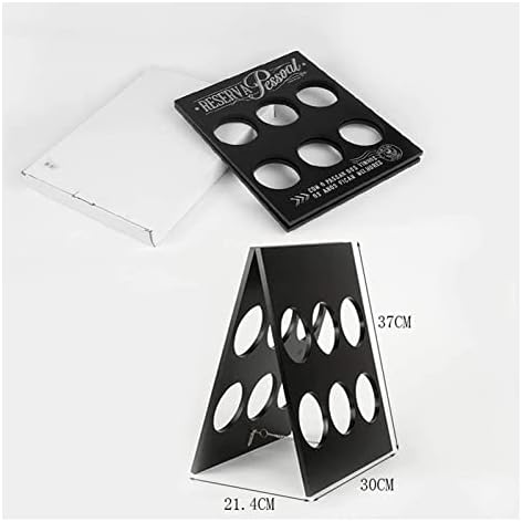 ALDEPO Wine Rack Wall Mounted Black 37x30x18cm