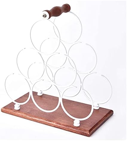 ALDEPO Rustic Tabletop Wine Rack 6 Bottles
