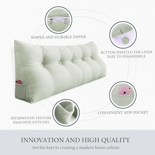 Homecozy Wedge Pillow for Bed Reading Back Support
