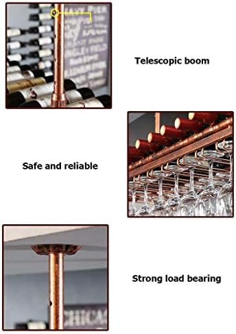 Metal Wall-Mounted Wine Rack with Adjustable Height