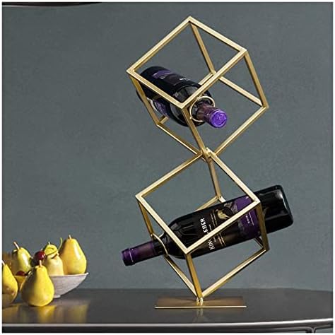 ALDEPO Rose Gold Wine Rack for 2 Bottles