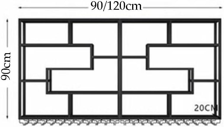 SilteD Wall-Mounted Wine Rack - 120x20x120Cm Metal Holder