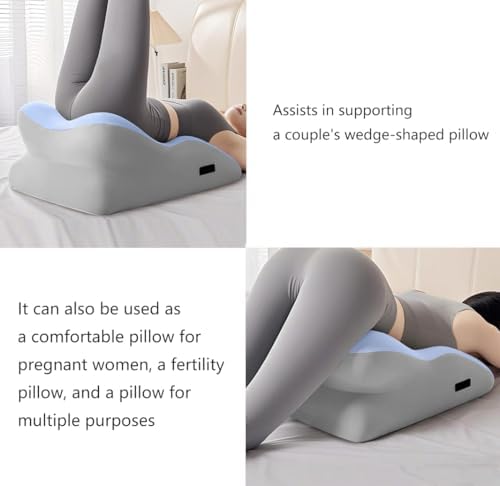 Multi-Purpose Wedge Pillow with Massage Points for Couples and Maternity
