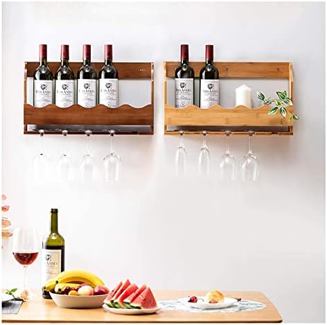 ALDEPO Wall-Mounted Wine Rack Brown