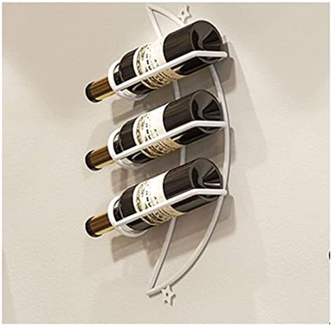 ALDEPO Wall-Mounted Wine Rack with Moon Shape - Light Green