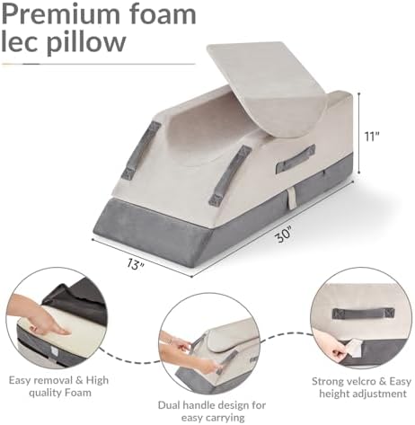 AskDesk Leg Elevating Pillow with 3 Height Settings