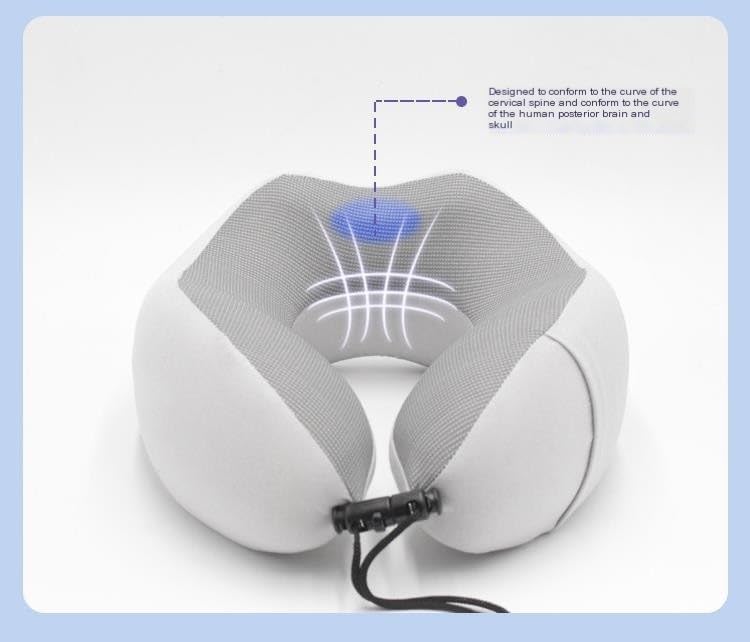 QLSWZC Memory Foam Neck Pillow with Magnetic Cloth