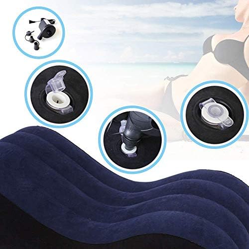 COSWE Wedge Pillow with Air Pump for Back and Leg Support