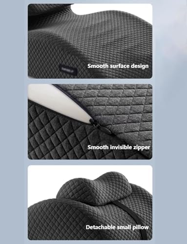 Ergonomic Face Down Pillow with Removable Cover
