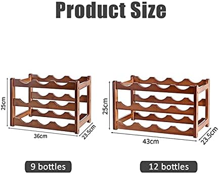 3-Tier Wine Rack for Home Bar and Kitchen