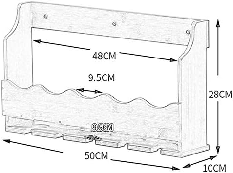 BOCbco Wall-Mounted Wine Rack with Glass Holder