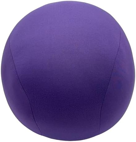 Mushy Pillows Ball Shape Round Bolster Microbead Support Throw Pillow Purple 1