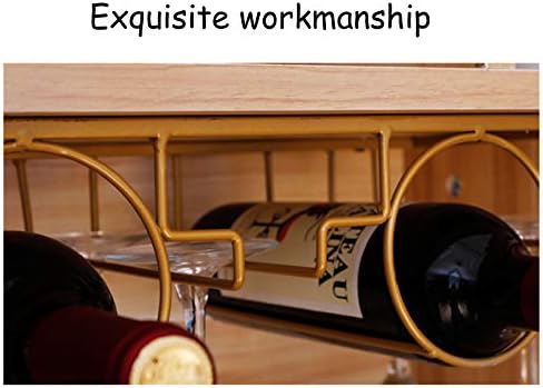 Elegant Wall-Mounted Wine Racks with Rose Gold Finish