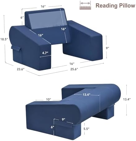 FUCIHOMA 2 in 1 Reading Pillow with Lap Desk