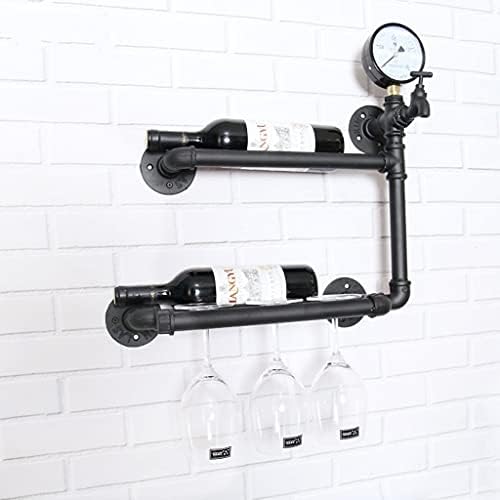 Pimex Vintage Industrial Wall-Mounted Wine Rack